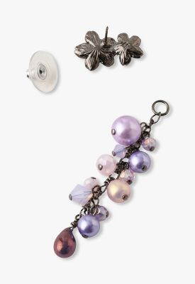 夜桜と蝶モチーフ ピアス SAMA1498 XV | ANNA SUI (Women